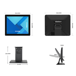 Gran oferta, monitor de ordenador con pantalla táctil de 17 pulgadas de alta calidad, montaje en pared, distribuidor, monitor de pantalla publicitaria - Product Image 4