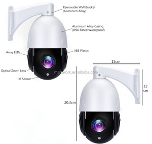 Hik协议H.265 4K IP PTZ摄像机30倍变焦人体跟踪双向音频标清插槽 - Product Image 5