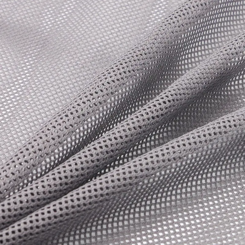 Polyester Tricot Gedrukt Sheer Dunne Hexagon Mesh Stof Textiel Voor Activewear Shorts Waszak Cap Voering