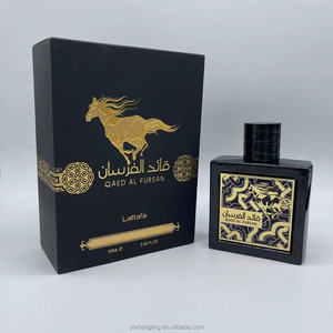 QAED AL FURSAN 100ml EDP Unisex uzun ömürlü erkek parfüm siyah Mustang Motif kokuları ile Eros ve süt - Product Image 4