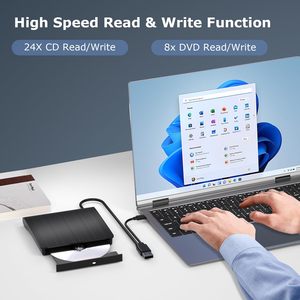 适用于苹果视窗10笔记本电脑的高速外置蓝光DVD驱动器便携式u盘3.0光盘3D蓝光播放器刻录机 - Product Image 2
