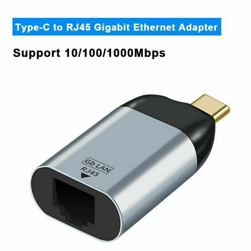 TYPE C VERS RJ45 Gigabit Gris