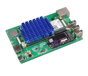 Raspberry Pi CM4 WIFI6 SSD-Erweiterungs karte M.2 NVME SSD Solid State Drive AX210 2.5G Netzwerk karte - Product Image 4
