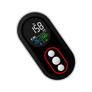 Detector de monóxido de carbono con pantalla digital 3 en 1 y sensor de temperatura/humedad LCD CO alarma para el hogar y los viajes - Product Image 2