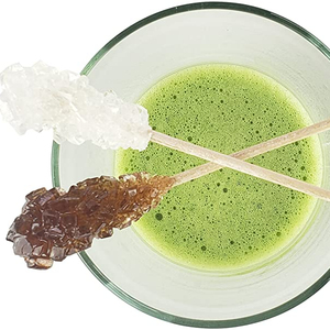单独包装的水晶冰糖棒咖啡师奶糖棒咖啡鸡尾酒和茶