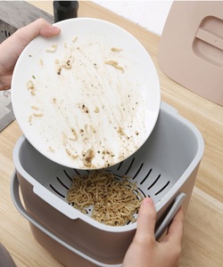7L回收食物垃圾堆肥器厨房堆肥仓垃圾容器塑料垃圾桶带过滤器的台面垃圾储物盒 - Product Image 3