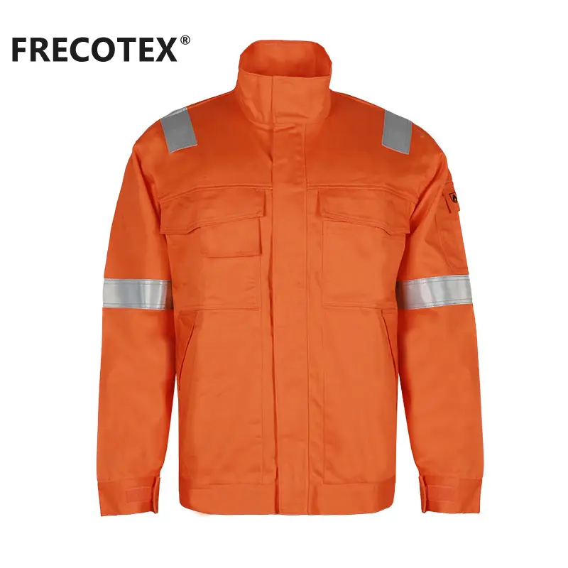 FRECOTEX Mechanics all'ingrosso FR giacca di saldatura resistente alla fiamma leggera giacca di protezione da lavoro impermeabile