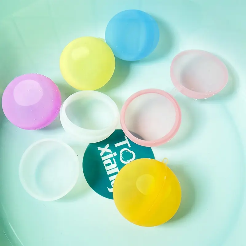 फ़ैक्टरी सिलिकॉन खिलौना बॉल्स मैजिक त्वरित आसान रीफिल करने योग्य वॉटर बॉल बम पुन: प्रयोज्य पानी के गुब्बारे