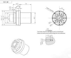 Roboterarm Servomotor Gleichstrommotor 24 V  36 V 50 W 50 U / min Encoder Gleichstrommotor - Product Image 3