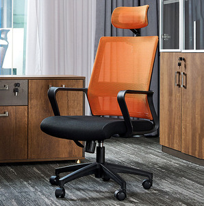 Chairs can <strong>be</strong> customized in color office work mesh <strong>Swivel</strong> chair with headrest - Product Image 2