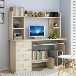 Escritorio de lujo para ordenador del hogar, mueble de dormitorio, mesa de estudio con estantería, diseño de mesa de oficina ejecutiva moderna (nuevo) - Product Image 2