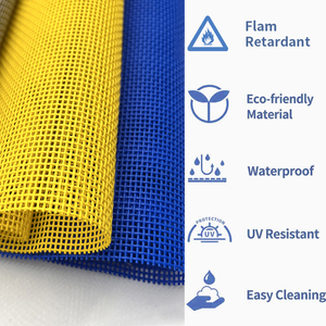 STARUNK Custom PVC Woven <span class=keywords><strong>Mesh</strong></span> Stoff für Stuhl Schwimmbad Zaun Netz Sicherheit PVC <span class=keywords><strong>Polyester</strong></span> Fabric <span class=keywords><strong>Mesh</strong></span>