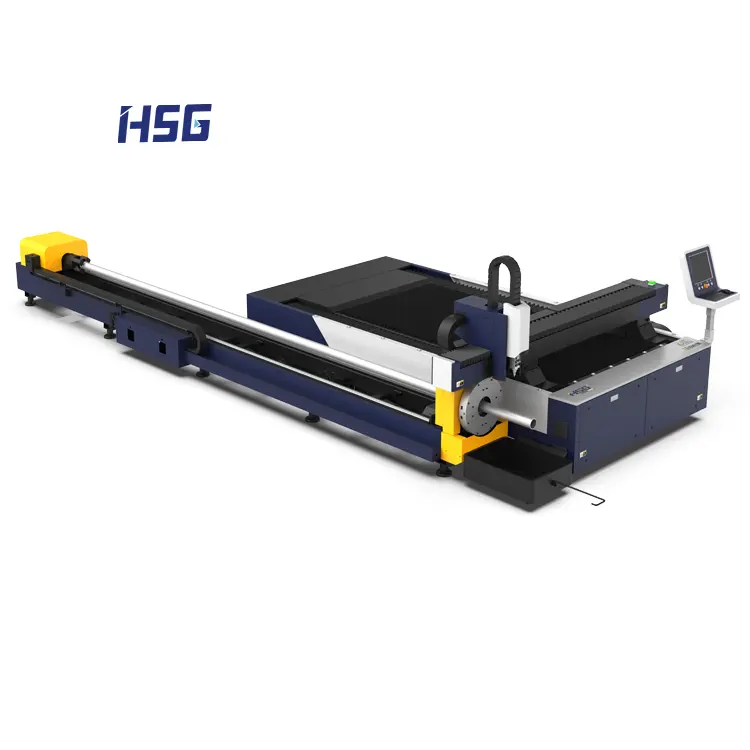 Máquina de corte por láser de fibra HSG 6000W, tubo CNC 3D 3000*1500mm, área de corte, sistema de Control HSG, Metal automático/para tubo