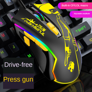 Mouse pistola A pressione KPS M762 un Computer cablato A buon mercato PUBG 8 chiave Macro programmazione Mouse da gioco personalizzato - Product Image 5