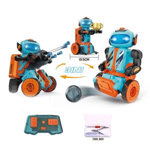 3 in 1 di programmazione giocattoli Robot educativi telecomando giocattolo di codifica Robot intelligente giocattolo regali