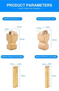 Hot Staming Font English Letters Alphabet Numbers for <strong>Code</strong> Ribbon Machine - Product Image 4