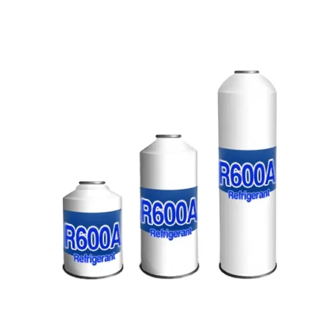 Kaleng Semprot Aerosol untuk Gas Refrigerant Otomatis R600a/Iso-butana Pendingin Gas R600