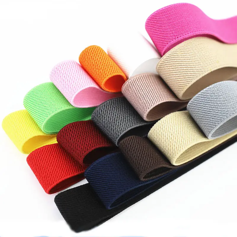 25mm Thickened Elastic Bands Colorful Rubber Elastic Waistband DIY Handmade Sewing Garment Jacket Pants Belt Accessories