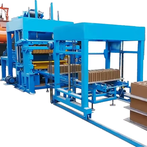 Máquina de fabricación de ladrillos de bloques huecos totalmente automatizada, línea de producción de bloques de cemento y equipo de fabricación de bloques de pavimentación, de tipo bloque - Product Image 1
