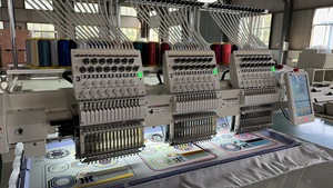 New Model Computerized Flat Automatic Embroidery Sewing <strong>Machine</strong> 15 Needles 3 Heads Cap Mahine Industrial Embroidery <strong>Machine</strong> - Product Image 4