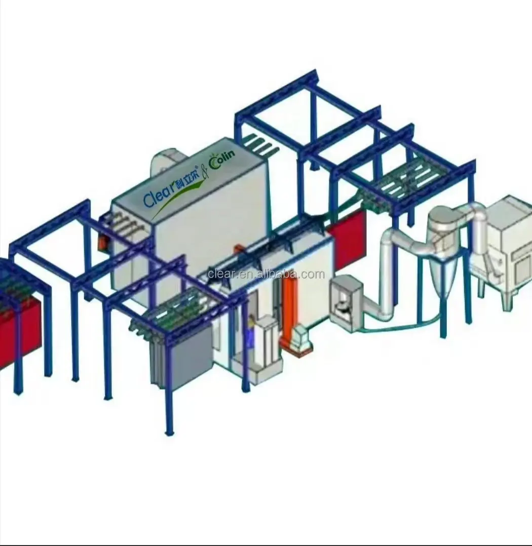 kompaktes design halbautomatische lackierungs- und beschichtungslinie