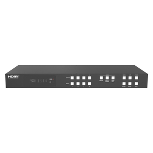 Matriz HDMI sin costuras 4x4 4K @ 60Hz 4:4:4 con controlador de pared de video 2x2 y control IP multiviewr