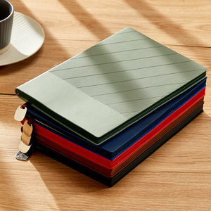 A5 <strong>Notebook</strong> Meeting Record Book Simple Business Office Imitation Leather Thick <strong>Notebook</strong> Can Be Used to Create Logos - Product Image 4