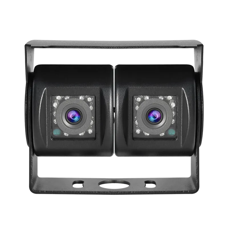 كاميرا خلفية مزدوجة العدسات وزاوية رؤية عريضة مزودة بتقنية رؤية ليلية من نوع Ahd Cvbs تصنيف IP68