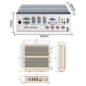Hochleistungs-Intel I3 I5 I7 CPU-VGA-Display der 6. bis 9. Generation Industrieller Linux-PC DDR4 zur Inspektion Intelligenter Computer vision - Product Image 2