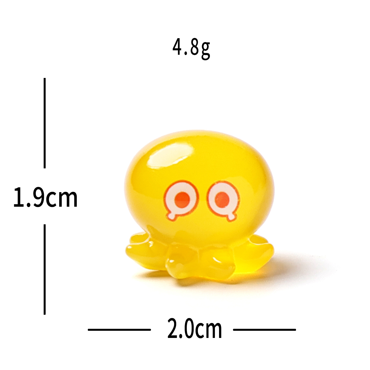 Poulpe jaune lumineux