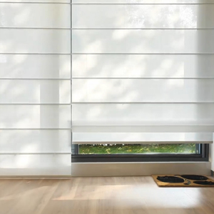 Controlador de velocidad incorporado para ventanas de bloqueo de luz eléctrica personalizadas de persianas romanas inteligentes Los colores se pueden personalizar - Product Image 6