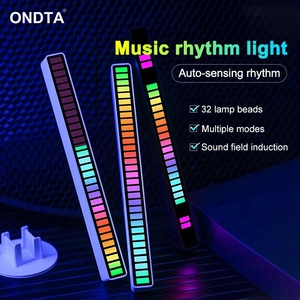 リアクティブコントロールLED音楽LEDライトリズムライトリズムサウンドライト充電式RGB音声譜面台 - Product Image 4
