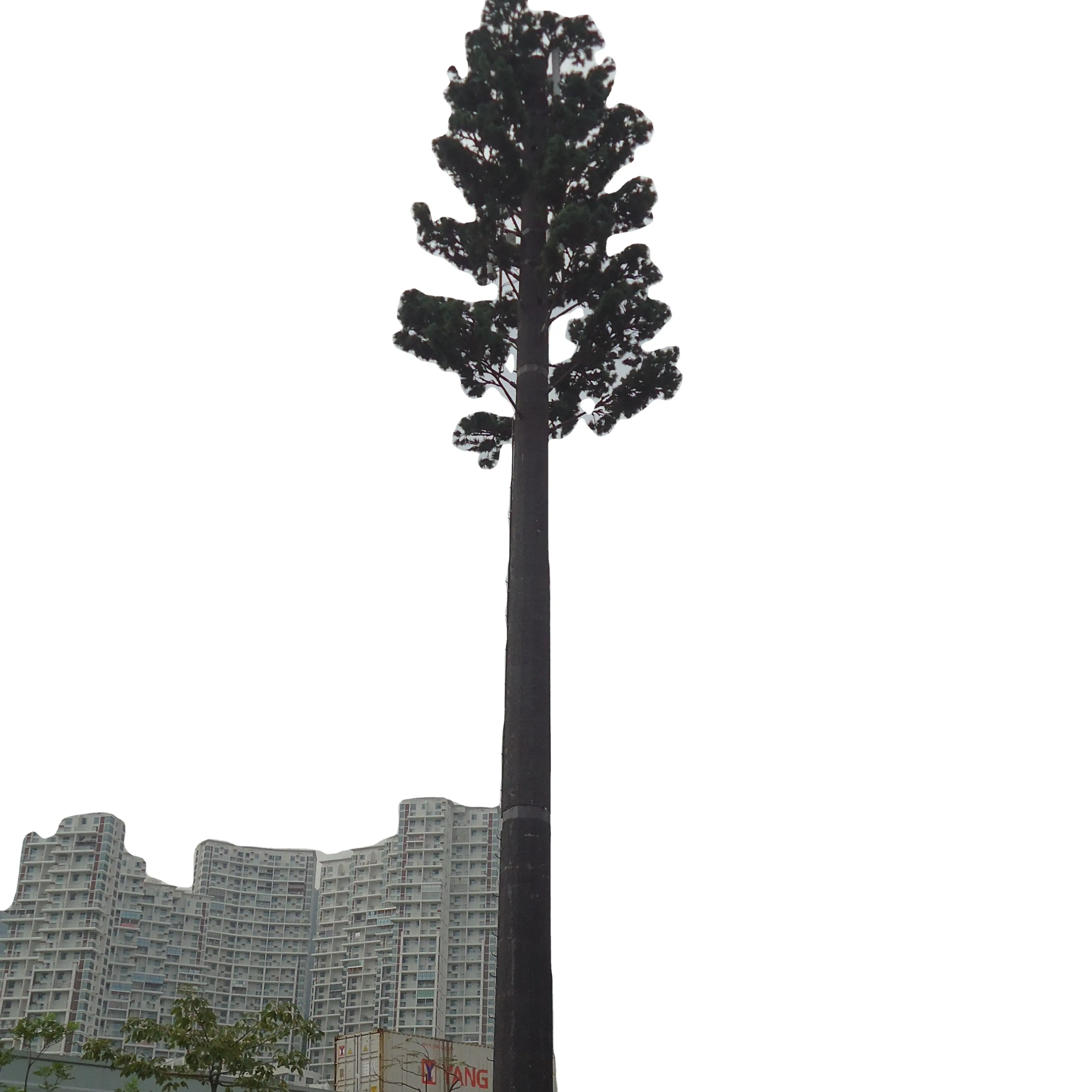 Torre monopolo de árbol de pino, Telecom, camuflada, 40m