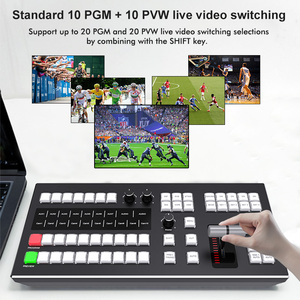KT-KD50B BMD ATEM santral kontrol paneli-20-PGM/PVW canlı akış değiştirici, spor/etkinlikler için LCD ve özel düğmeli - Product Image 2