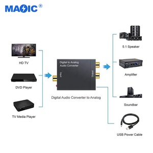 Otros equipos de audio y video Convertidor digital óptico coaxial a analógico digital a analógico