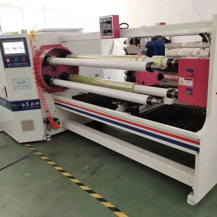 Automatic adhesive polyester tape slitting cutting machine