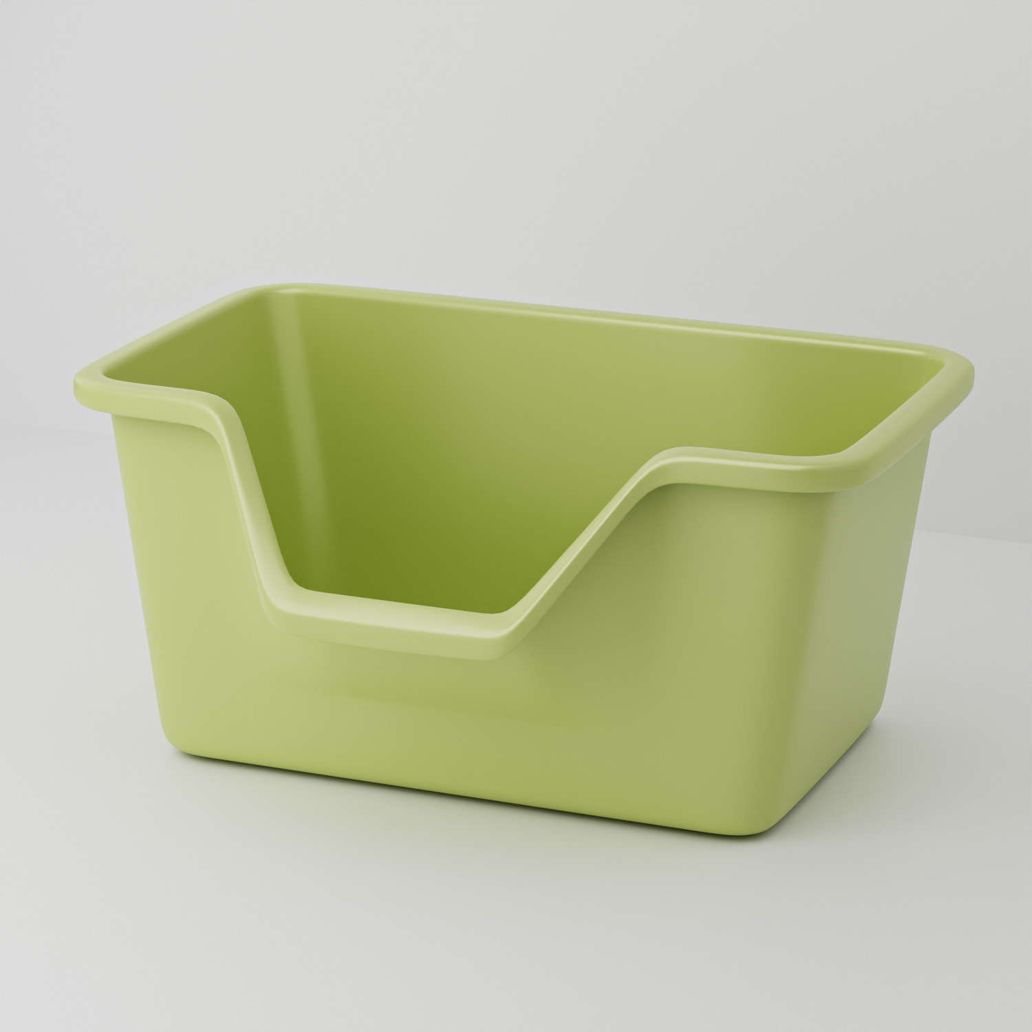 Small slanted litter box - green 40cm