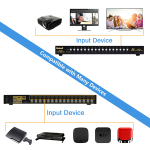 JideTech HDMI USB KVM交换机16端口，分辨率高达4K @ 30hz，带USB 2.0集线器支持Linux Mac Unix的热键鼠标切换 - Product Image 5