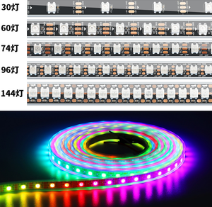 Ws2812b 144 Led Strip Dmx Pixel <strong>Programable</strong> Rgbw Multicolor Ws2812b 5v Individually Addressable Rgb Led Strip - Product Image 2