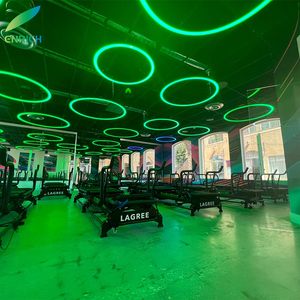 ไฟห้อย LED แบบวงแหวน RGB DMX512ควบคุมด้วยตัวควบคุม DMX มีหลายขนาดสำหรับใช้ในยิมบาร์ - Product Image 4