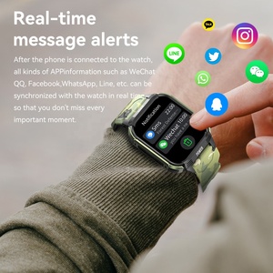 New 1.85 inch Bluetooth cuộc gọi Heart Rate máu Oxy ngủ giám sát tập thể dục LT08 thể thao ngoài trời Smartwatch Vòng đeo tay - Product Image 6