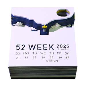 3D Paper Cut Art 2025 Calendar Sheet <strong>Memo</strong> Pad Diy St.Paul'S Cathedral <strong>Shape</strong> Paper <strong>Cube</strong> <strong>Block</strong> <strong>Note</strong> Pad for Christmas Gift - Product Image 2