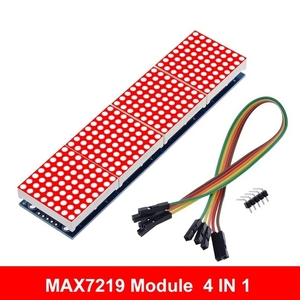 MAX7219 Punktmatrix-Modul für Arduino-Mikro controller 4 in einem Display mit 5P-Leitung