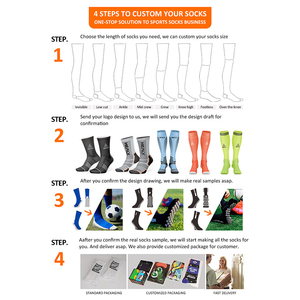 Patrón de programa Calcetines deportivos personalizados Algodón puro Toalla Fondo Tema atmosférico Moda Algodón Calcetines para correr - Product Image 3
