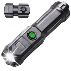 ไฟฉายไฟฟ้าขนาดเล็ก ABS ไฟฉาย LED กลางแจ้งแข็งแรงชาร์จไฟ USB ได้ไฟฉายยุทธวิธี Z-OOM - Product Image 1