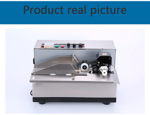 Feste Tinten rolle Chargen nummer Verfalls datum Codierung Heiß präge maschine für Papier karten leere Beutel Beutel - Product Image 6