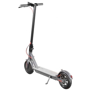 Scooter eléctrico unisex de 350W con auriculares Bluetooth Sensor inteligente Luz Potencia máxima para adultos CE Aprobado-Blanco y negro - Product Image 1