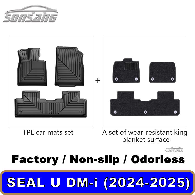 23-25 Para BYD SEAL U DM-i capas dobles Esteras del coche