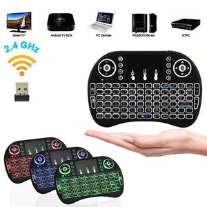 Remote <strong>Control</strong> I8 <strong>Keyboard</strong> with Touchpad Backlit Plastic Material 4 Buttons Fixed and Learning Code for <strong>Android</strong> Box TV Use - Product Image 5