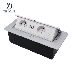 Nuevo producto Enchufe de escritorio multifunción Pop Up Oculto para oficina con 2 interfaces de alimentación europeas Carga 2 + C - Product Image 1